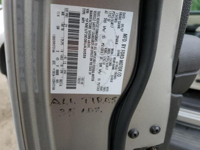 1FMEU73E08UA30559 - 2008 FORD EXPLORER XLT SILVER photo 13