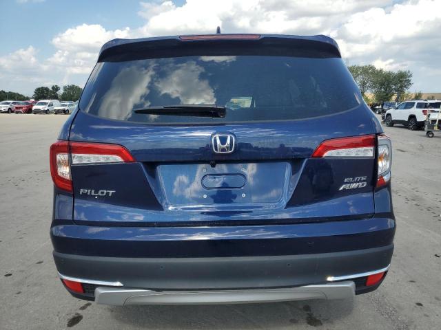 5FNYF6H01NB047460 - 2022 HONDA PILOT ELITE BLUE photo 6