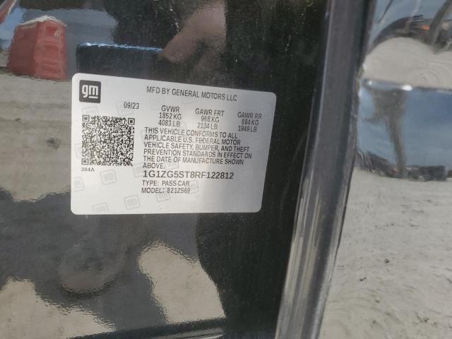 1G1ZG5ST8RF122812 - 2024 CHEVROLET MALIBU RS BLACK photo 12