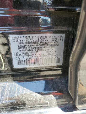 3N1AB8CV1NY253106 - 2022 NISSAN SENTRA SV BLACK photo 13