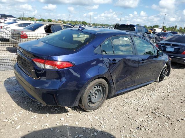 JTDEPMAE0MJ168031 - 2021 TOYOTA COROLLA LE BLUE photo 3