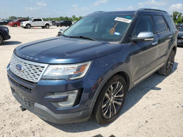 1FM5K8HTXGGD29024 - 2016 FORD EXPLORER PLATINUM BLUE photo 1