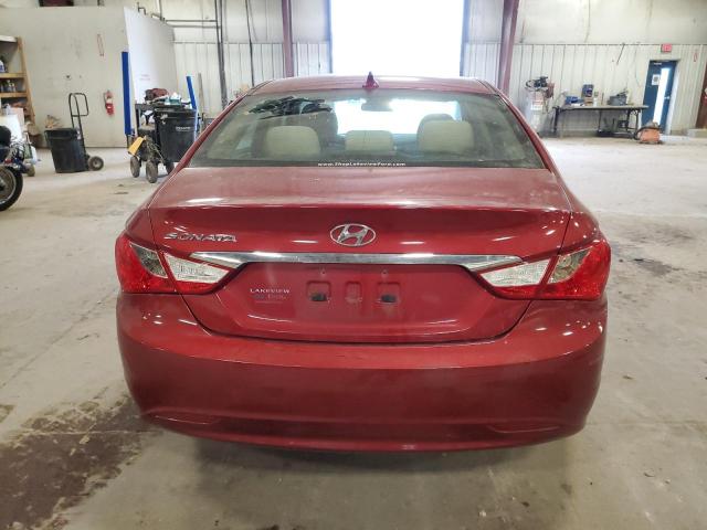 5NPEB4AC0BH174754 - 2011 HYUNDAI SONATA GLS RED photo 6