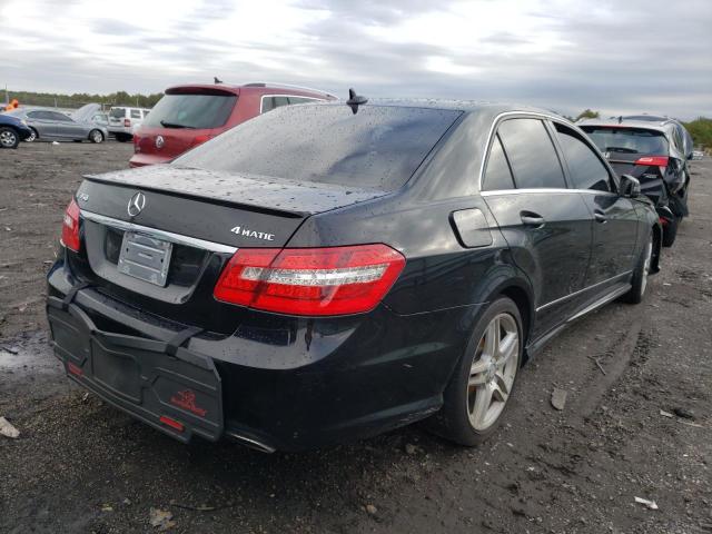 WDDHF8JB8DA675407 - 2013 MERCEDES-BENZ E 350 4MATIC BLACK photo 4