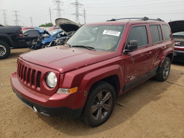 1C4NJPFB1ED587992 - 2014 JEEP PATRIOT LATITUDE RED photo 1