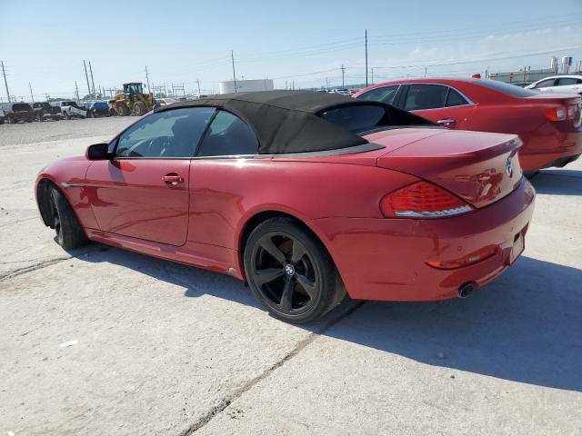 WBAEB53529CX64252 - 2009 BMW 650 I RED photo 2