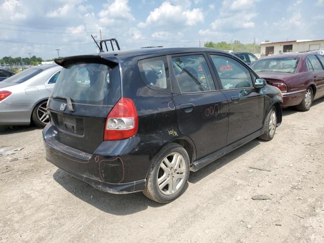JHMGD38657S006936 - 2007 HONDA FIT S 黑色 照片 3