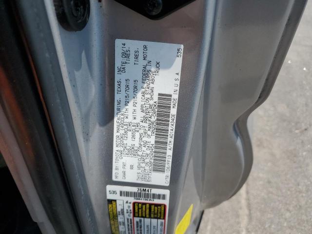 5TFTX4CN8FX049454 - 2015 TOYOTA TACOMA ACCESS CAB 银色 照片 12