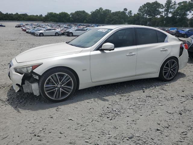 JN1EV7AP8GM300449 - 2016 INFINITI Q50 PREMIUM WHITE photo 1