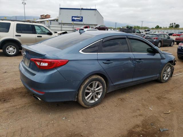 5NPE24AF1GH293088 - 2016 HYUNDAI SONATA SE BLUE photo 3