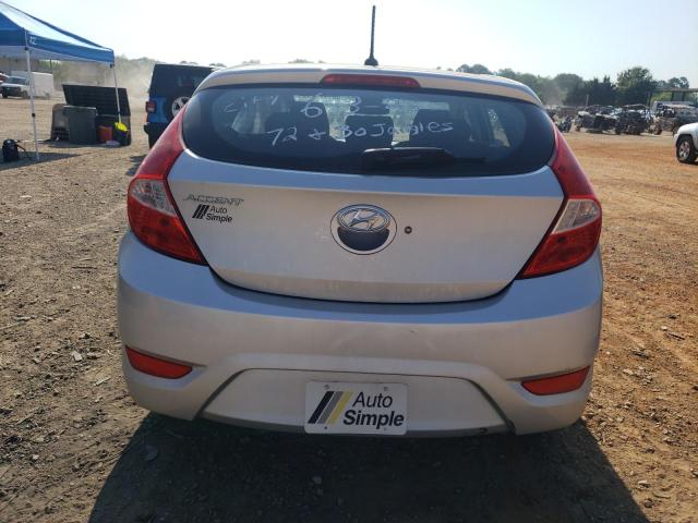 KMHCT5AEXDU094121 - 2013 HYUNDAI ACCENT GLS SILVER photo 6