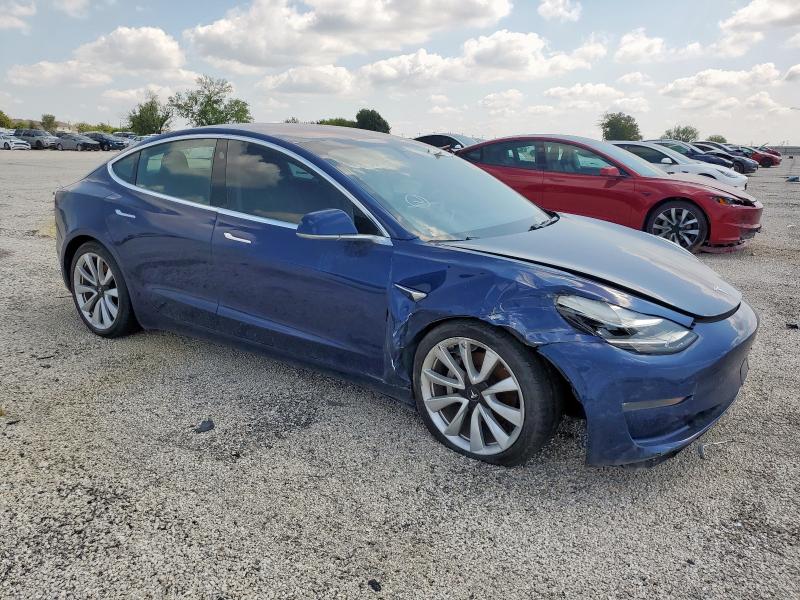 5YJ3E1EA0JF050406 - 2018 TESLA MODEL 3 BLUE photo 4
