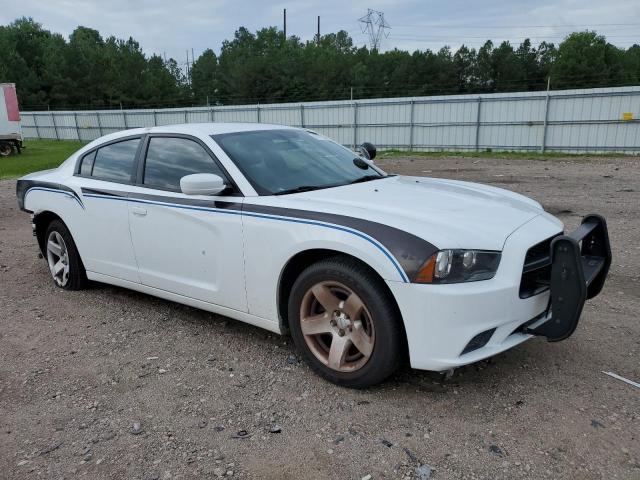 2C3CDXAG7EH367457 - 2014 DODGE CHARGER POLICE WHITE photo 4