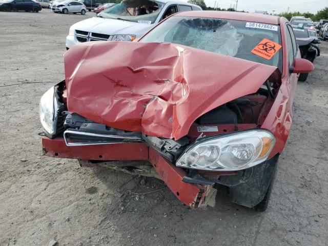 2G1WT57K991271042 - 2009 CHEVROLET IMPALA 1LT RED photo 10