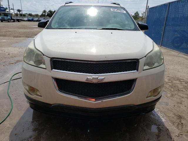 1GNKRFED9BJ334416 - 2011 CHEVROLET TRAVERSE LS WHITE photo 5