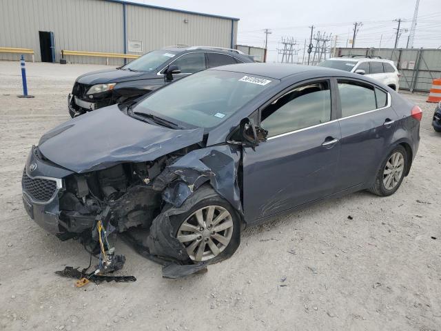 KNAFX4A81F5337464 - 2015 KIA FORTE EX BLUE photo 1