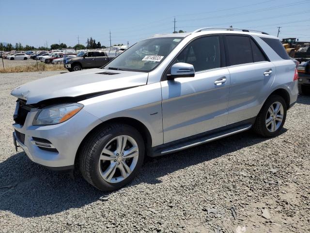 4JGDA5HB7CA020726 - 2012 MERCEDES-BENZ ML 350 4MATIC SILVER photo 1