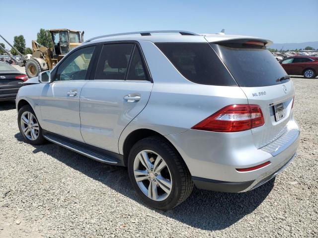 4JGDA5HB7CA020726 - 2012 MERCEDES-BENZ ML 350 4MATIC SILVER photo 2