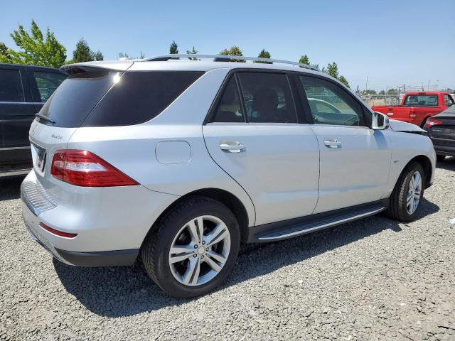 4JGDA5HB7CA020726 - 2012 MERCEDES-BENZ ML 350 4MATIC SILVER photo 3