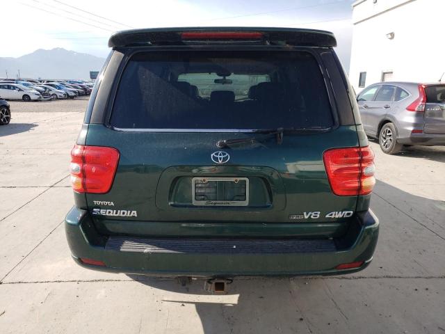 5TDBT48A01S051310 - 2001 TOYOTA SEQUOIA LIMITED GREEN photo 6