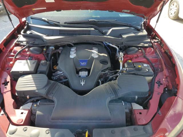 ZAM57RSA7G1171520 - 2016 MASERATI GHIBLI S RED photo 12