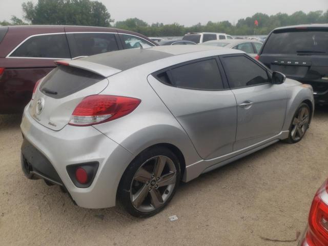 KMHTC6AE5DU099183 - 2013 HYUNDAI VELOSTER TURBO SILVER photo 3