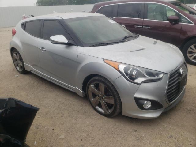 KMHTC6AE5DU099183 - 2013 HYUNDAI VELOSTER TURBO SILVER photo 4