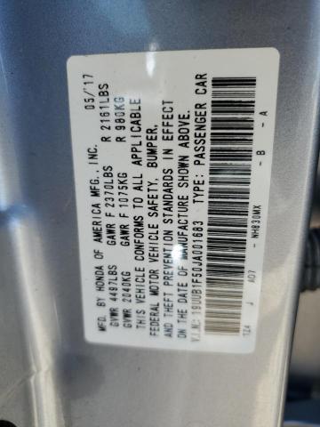 19UUB1F50JA001683 - 2018 ACURA TLX TECH SILVER photo 12