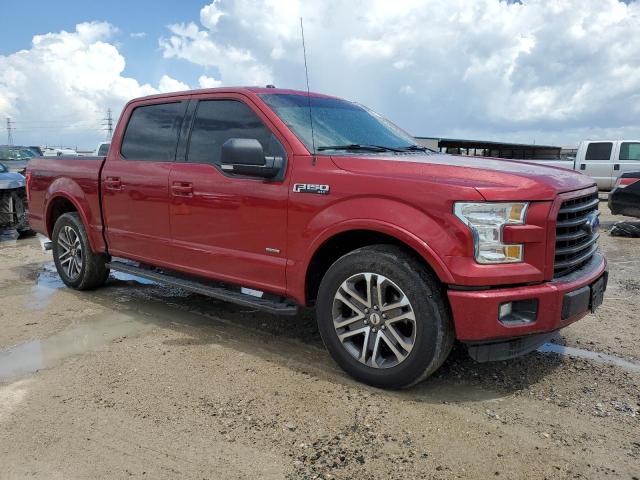 1FTEW1CG2FKE71258 - 2015 FORD F150 SUPERCREW RED photo 4