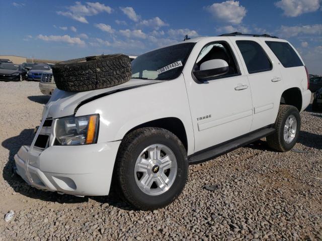 1GNSKBE09DR335256 - 2013 CHEVROLET TAHOE K1500 LT WHITE photo 1