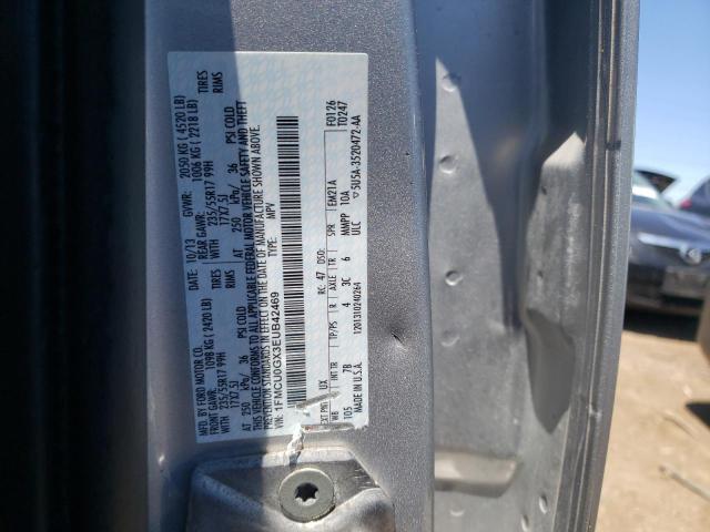 1FMCU0GX3EUB42469 - 2014 FORD ESCAPE SE SILVER photo 12