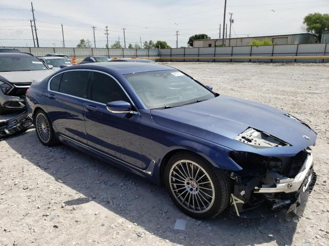 WBA7F2C53JG856303 - 2018 BMW ALPINA B7 BLUE photo 4