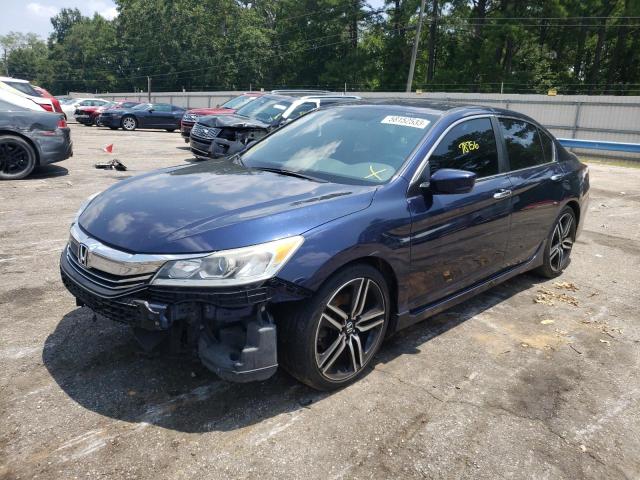 1HGCR2F19HA034458 - 2017 HONDA ACCORD SPORT SPECIAL EDITION BLUE photo 1