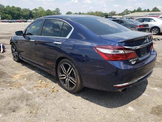 1HGCR2F19HA034458 - 2017 HONDA ACCORD SPORT SPECIAL EDITION BLUE photo 2