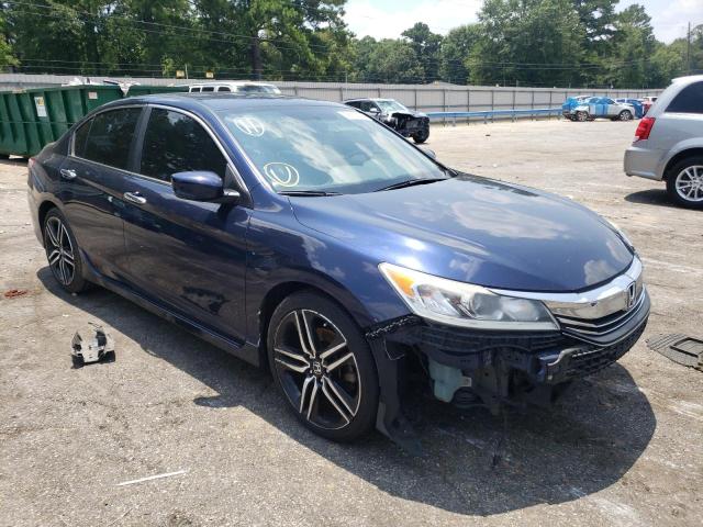 1HGCR2F19HA034458 - 2017 HONDA ACCORD SPORT SPECIAL EDITION BLUE photo 4