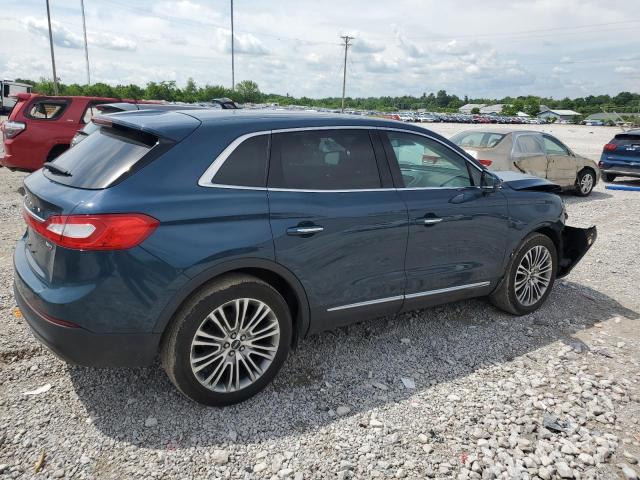 2LMTJ8LR3GBL59404 - 2016 LINCOLN MKX RESERVE BLUE photo 3
