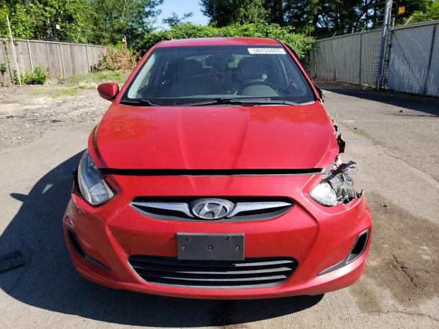 KMHCT5AE4CU015377 - 2012 HYUNDAI ACCENT GLS RED photo 5