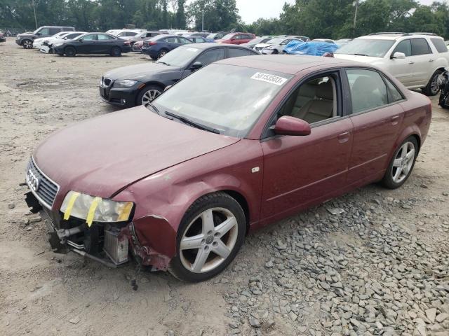 WAULC68E14A157539 - 2004 AUDI A4 1.8T QUATTRO BURGUNDY photo 1