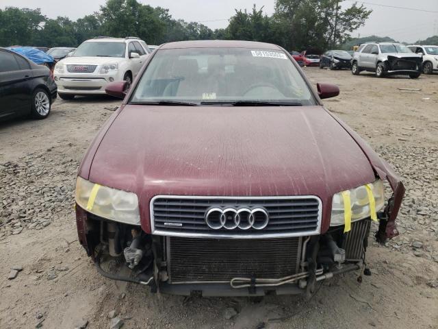 WAULC68E14A157539 - 2004 AUDI A4 1.8T QUATTRO BURGUNDY photo 5