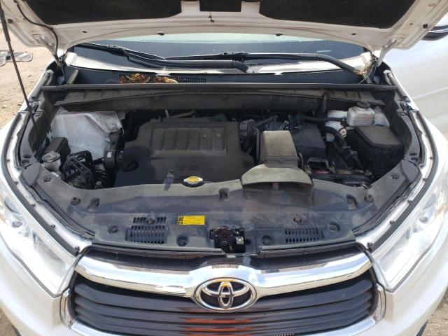 5TDKKRFH2ES008335 - 2014 TOYOTA HIGHLANDER XLE WHITE photo 12