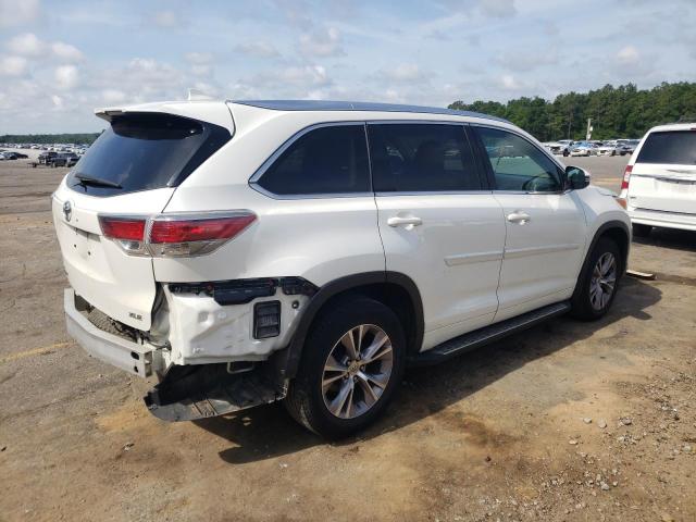 5TDKKRFH2ES008335 - 2014 TOYOTA HIGHLANDER XLE WHITE photo 3