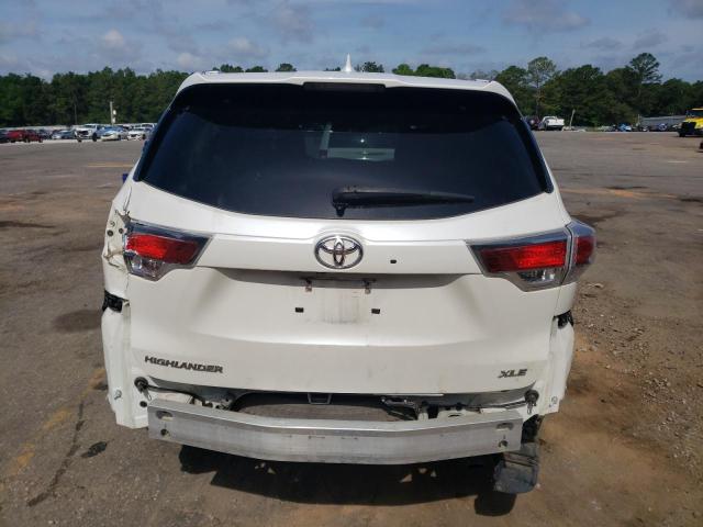5TDKKRFH2ES008335 - 2014 TOYOTA HIGHLANDER XLE WHITE photo 6