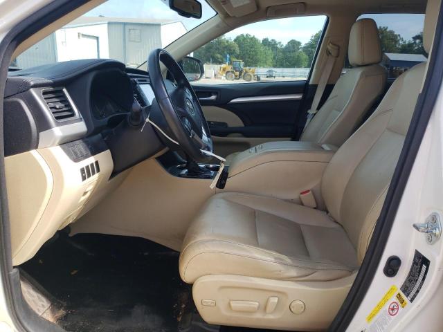 5TDKKRFH2ES008335 - 2014 TOYOTA HIGHLANDER XLE WHITE photo 7