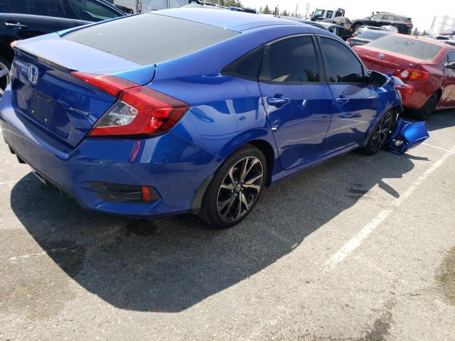 2HGFC2F86LH546572 - 2020 HONDA CIVIC SPORT 蓝色 照片 3