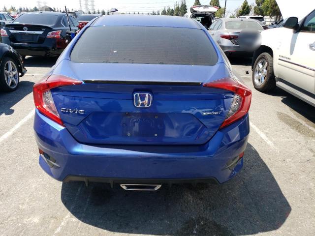 2HGFC2F86LH546572 - 2020 HONDA CIVIC SPORT 蓝色 照片 6