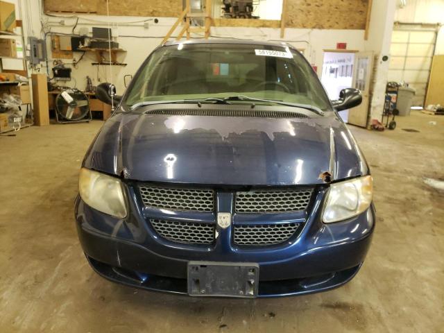 1D4GP25383B196242 - 2003 DODGE CARAVAN SE BLUE photo 5