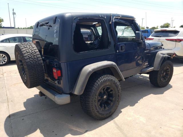 1J4FA49S24P721091 - 2004 JEEP WRANGLER / SPORT BLUE photo 3