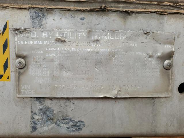 1UYFS24599A705913 - 2009 UTILITY TRAILER Серебристый фото 10