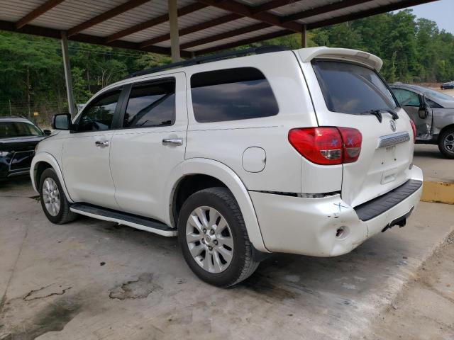 5TDYY5G1XCS041616 - 2012 TOYOTA SEQUOIA PLATINUM WHITE photo 2