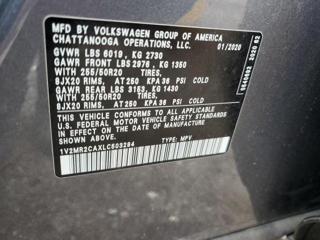 1V2MR2CAXLC503284 - 2020 VOLKSWAGEN ATLAS SEL Grafit foto 14